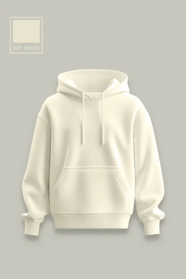 Hoodie white (Plain) 2
