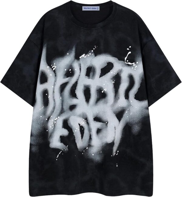 Oversized Black T-shirt (Graphic)