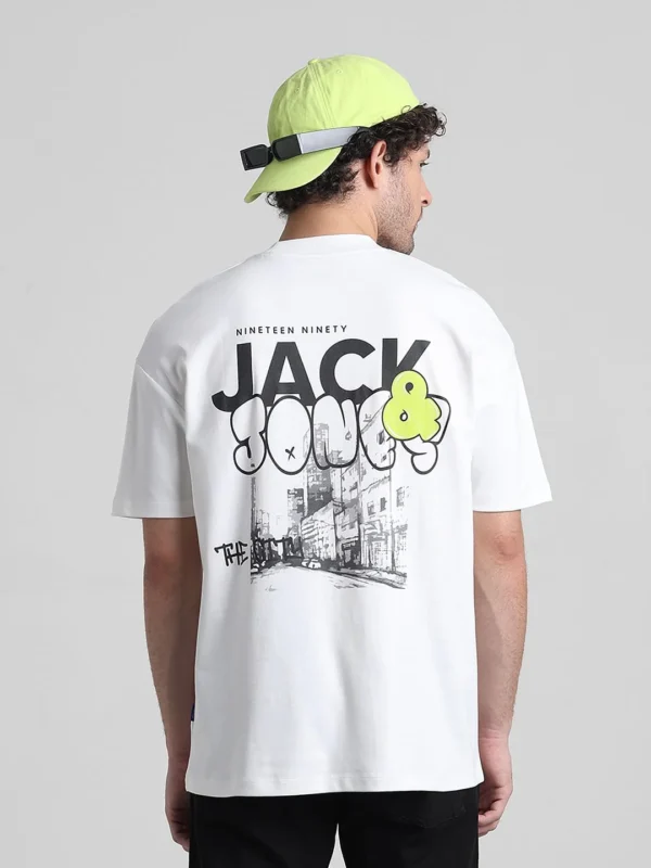 Oversized White T-shirt (Graphic)