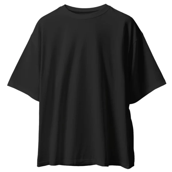 Oversized Black T-shirt (Plain)