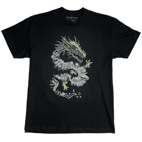 Regular black T-shirt (Graphic)