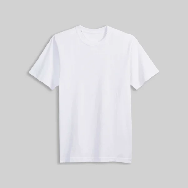 Regular white T-shirt (Plain)